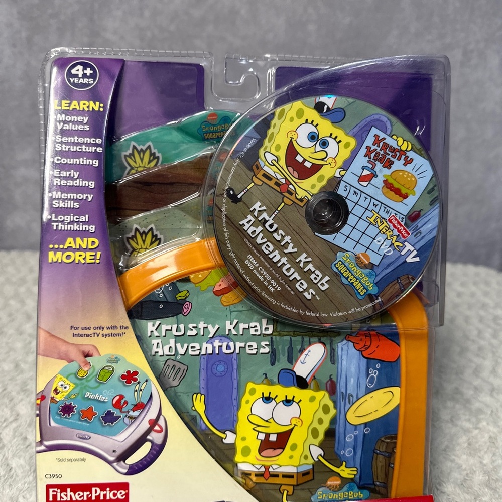 Fisher-Price InteracTV Sponge Bob  2003 New Vintage